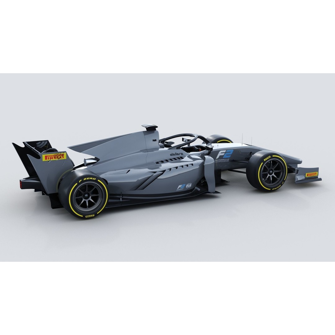 Dallara F2 2022 3D Model – High Poly Racing Car Asset, FBX, OBJ - View 9