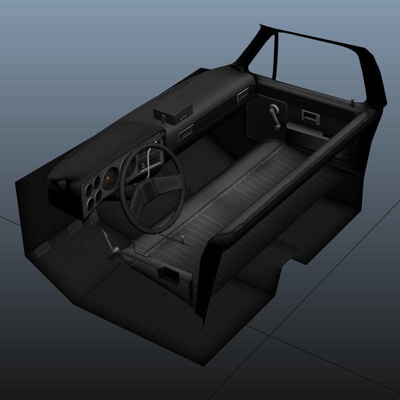 Vintage Wrecker Tow Car 3D Model – Low Poly Game Asset, FBX - View 41