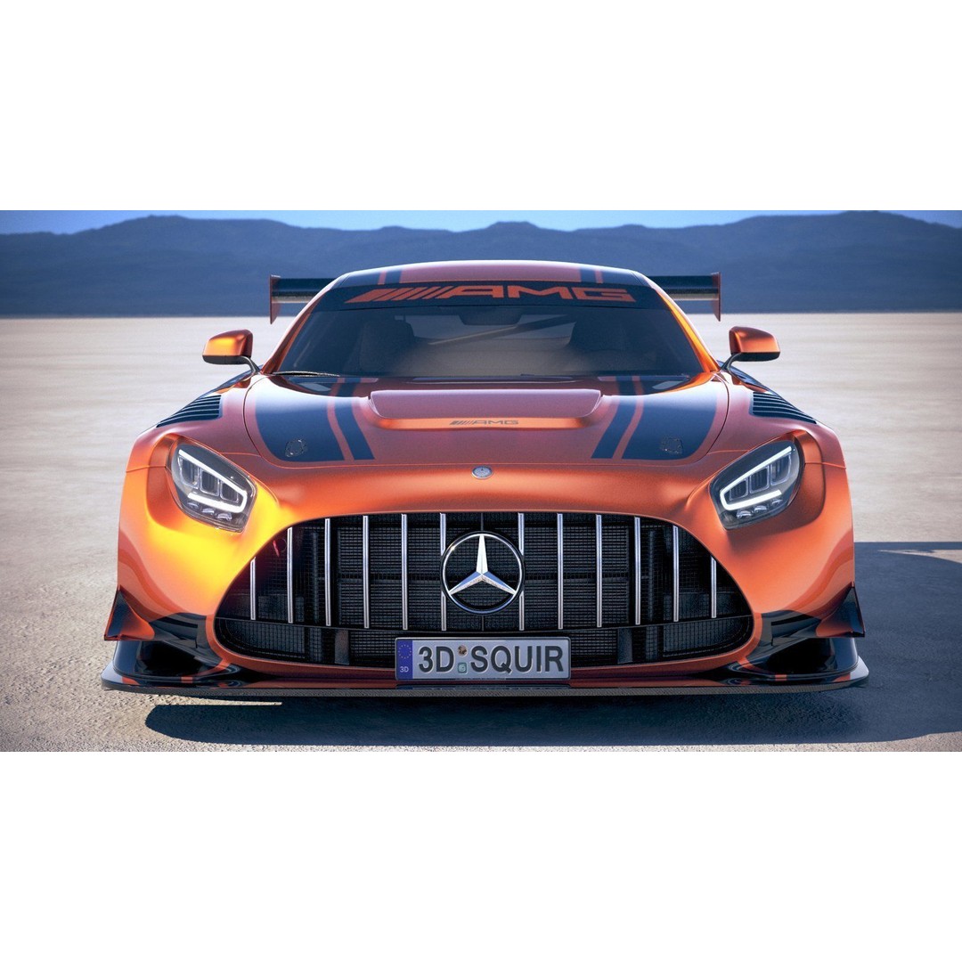 Mercedes AMG GT3 2020 3D Model – High Poly Racing Car, FBX, OBJ - View 11