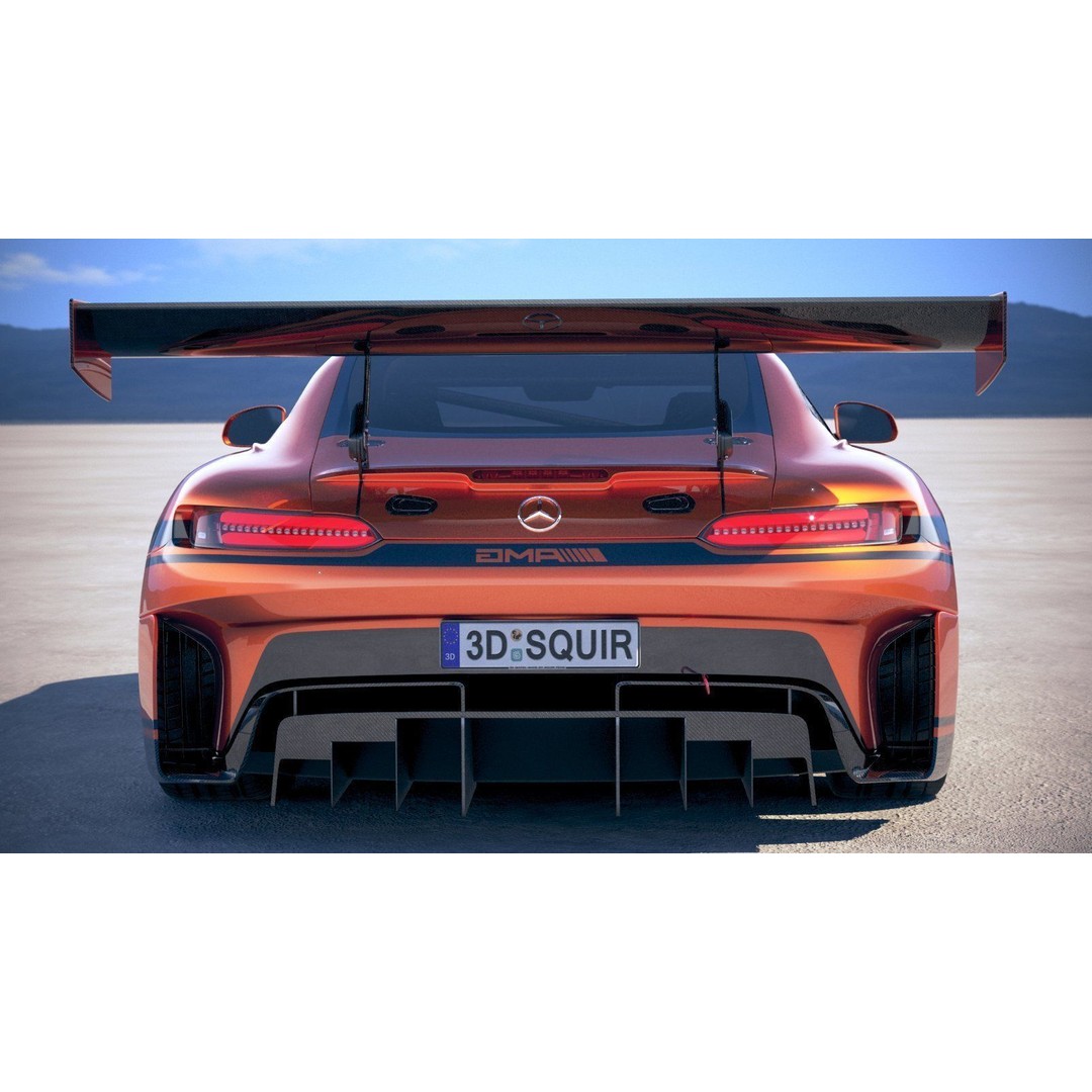 Mercedes AMG GT3 2020 3D Model – High Poly Racing Car, FBX, OBJ - View 12