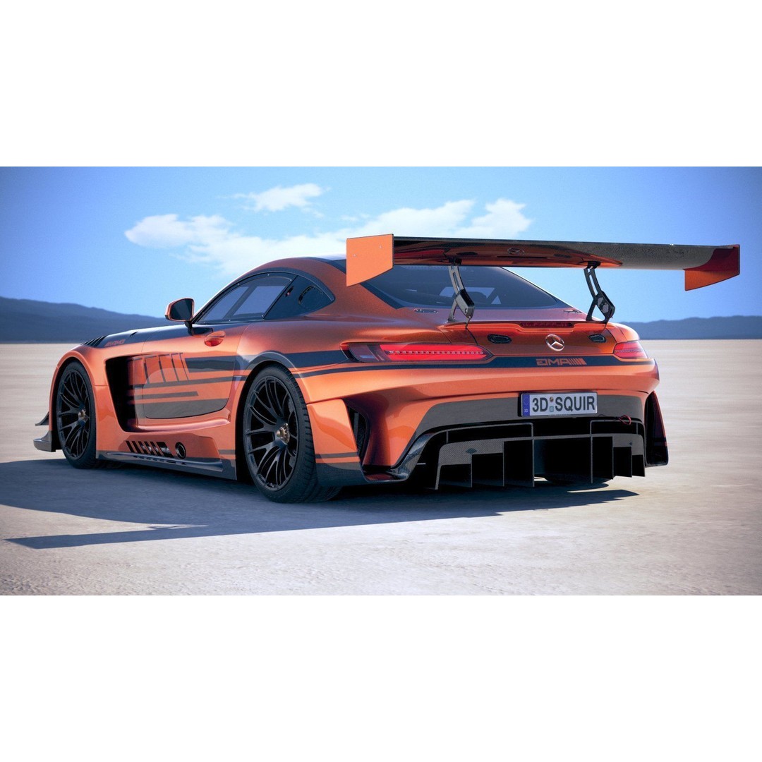 Mercedes AMG GT3 2020 3D Model – High Poly Racing Car, FBX, OBJ - View 15
