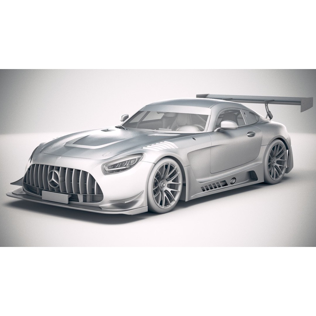 Mercedes AMG GT3 2020 3D Model – High Poly Racing Car, FBX, OBJ - View 19