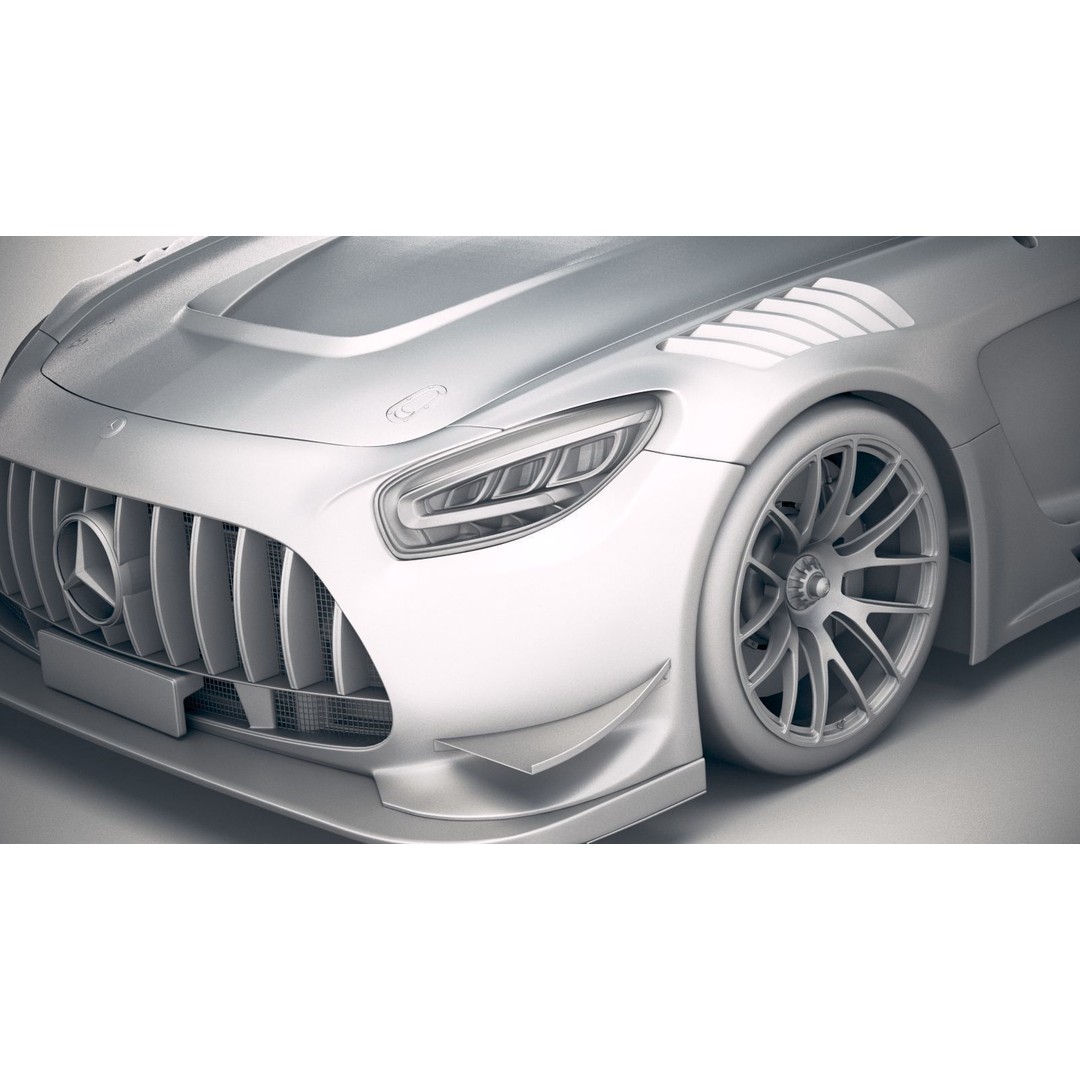 Mercedes AMG GT3 2020 3D Model – High Poly Racing Car, FBX, OBJ - View 20