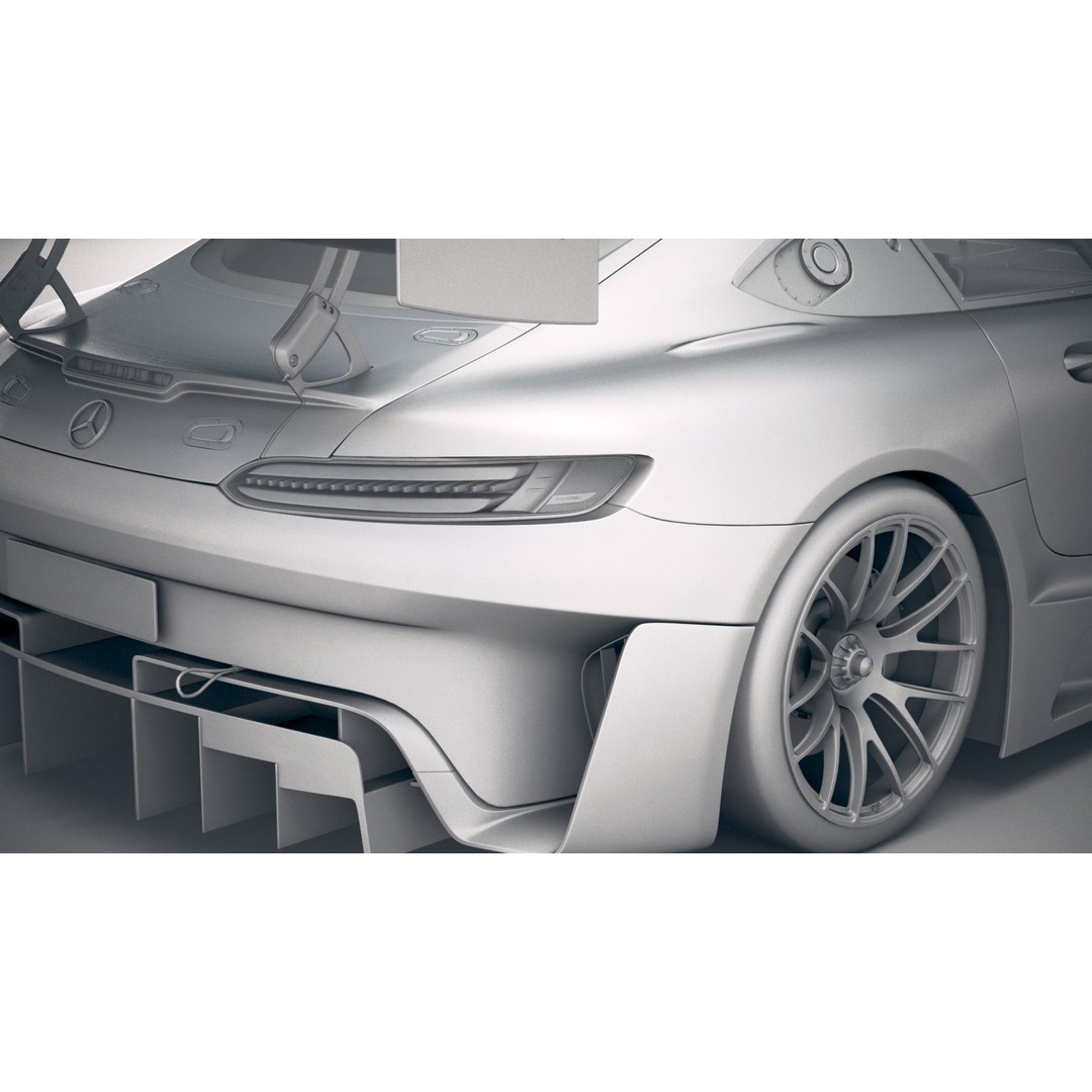 Mercedes AMG GT3 2020 3D Model – High Poly Racing Car, FBX, OBJ - View 21