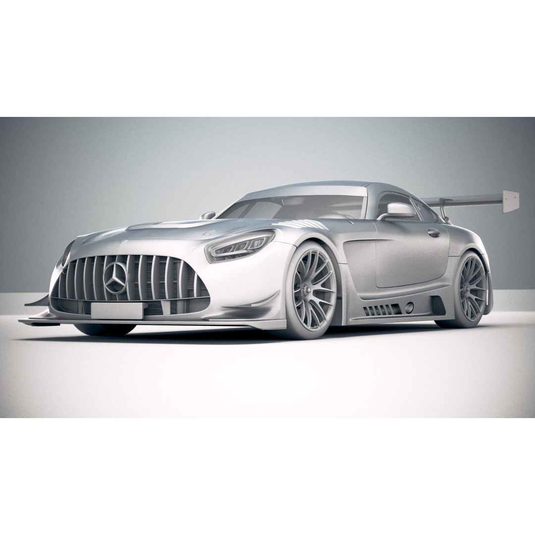 Mercedes AMG GT3 2020 3D Model – High Poly Racing Car, FBX, OBJ - View 24
