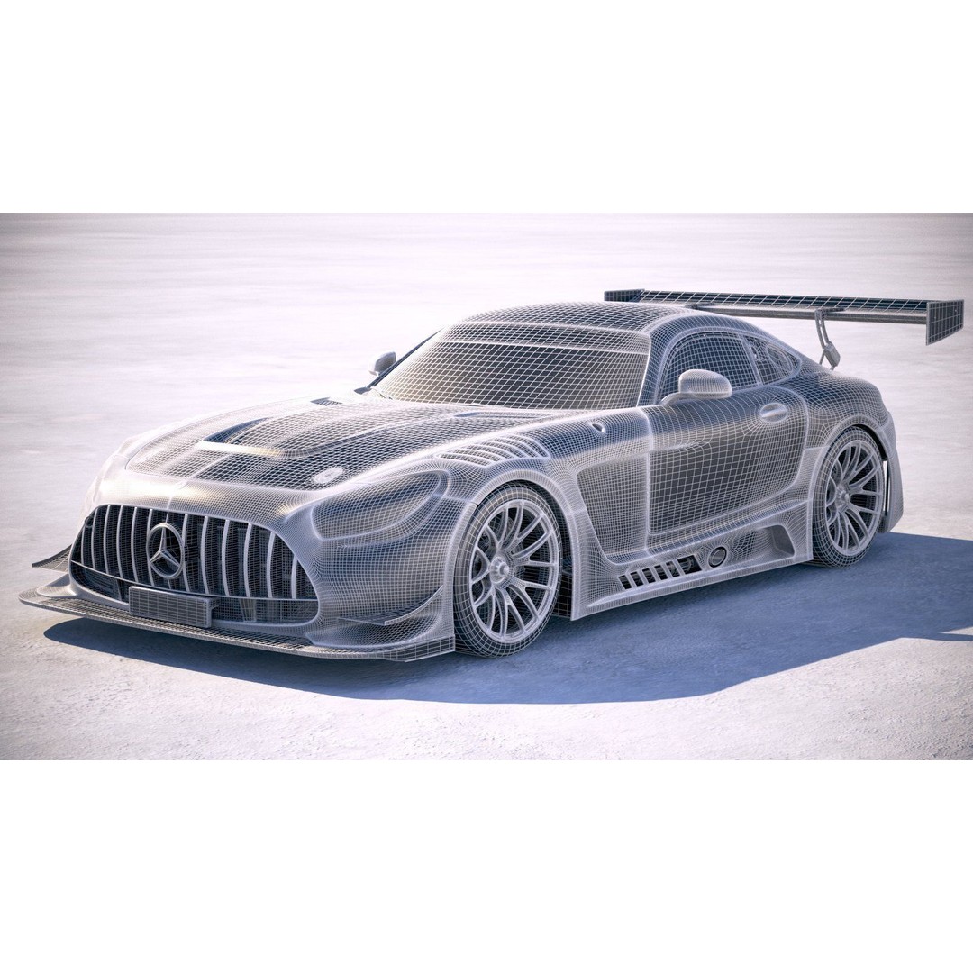 Mercedes AMG GT3 2020 3D Model – High Poly Racing Car, FBX, OBJ - View 26