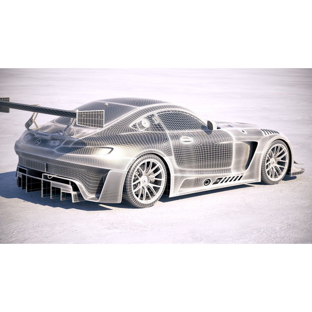Mercedes AMG GT3 2020 3D Model – High Poly Racing Car, FBX, OBJ - View 27