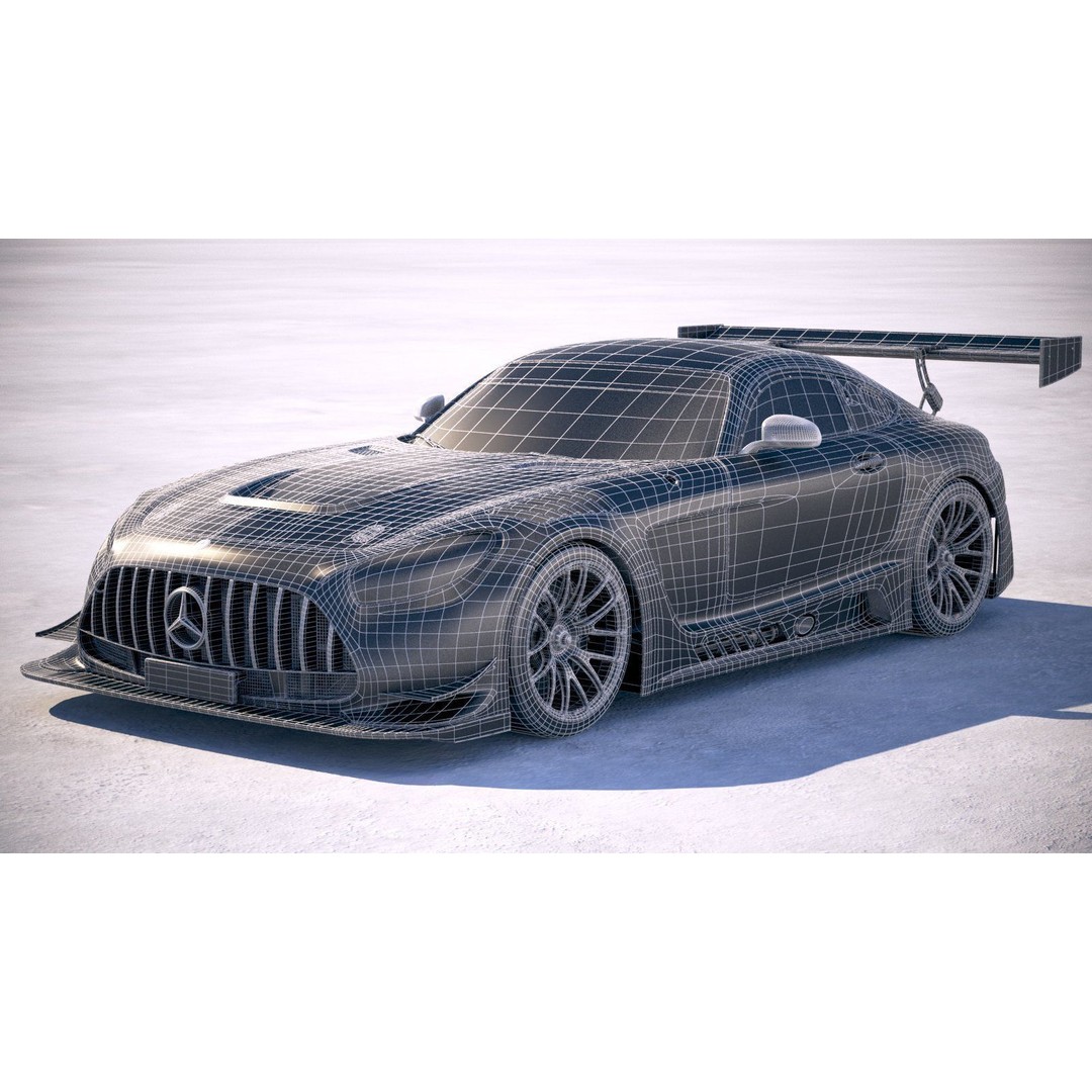 Mercedes AMG GT3 2020 3D Model – High Poly Racing Car, FBX, OBJ - View 28