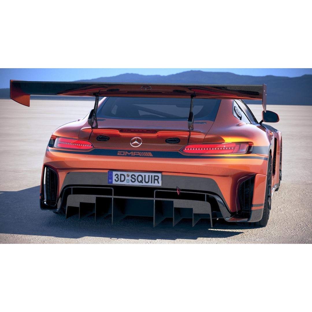 Mercedes AMG GT3 2020 3D Model – High Poly Racing Car, FBX, OBJ - View 7