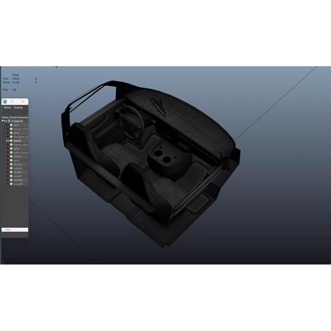 Refuse Truck 3D Model – Low Poly Game Ready Asset, FBX - View 43