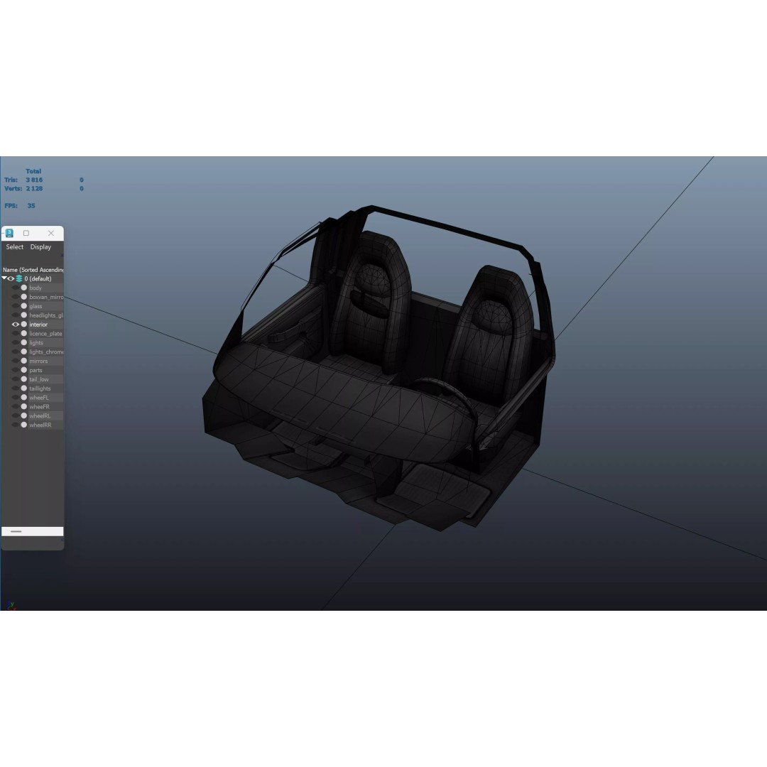 Refuse Truck 3D Model – Low Poly Game Ready Asset, FBX - View 44
