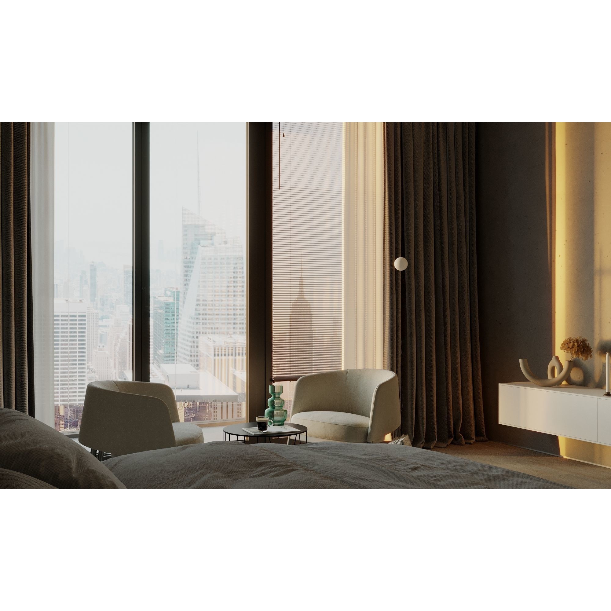 New York Apartment - Interior Scene 3D Model - View 10