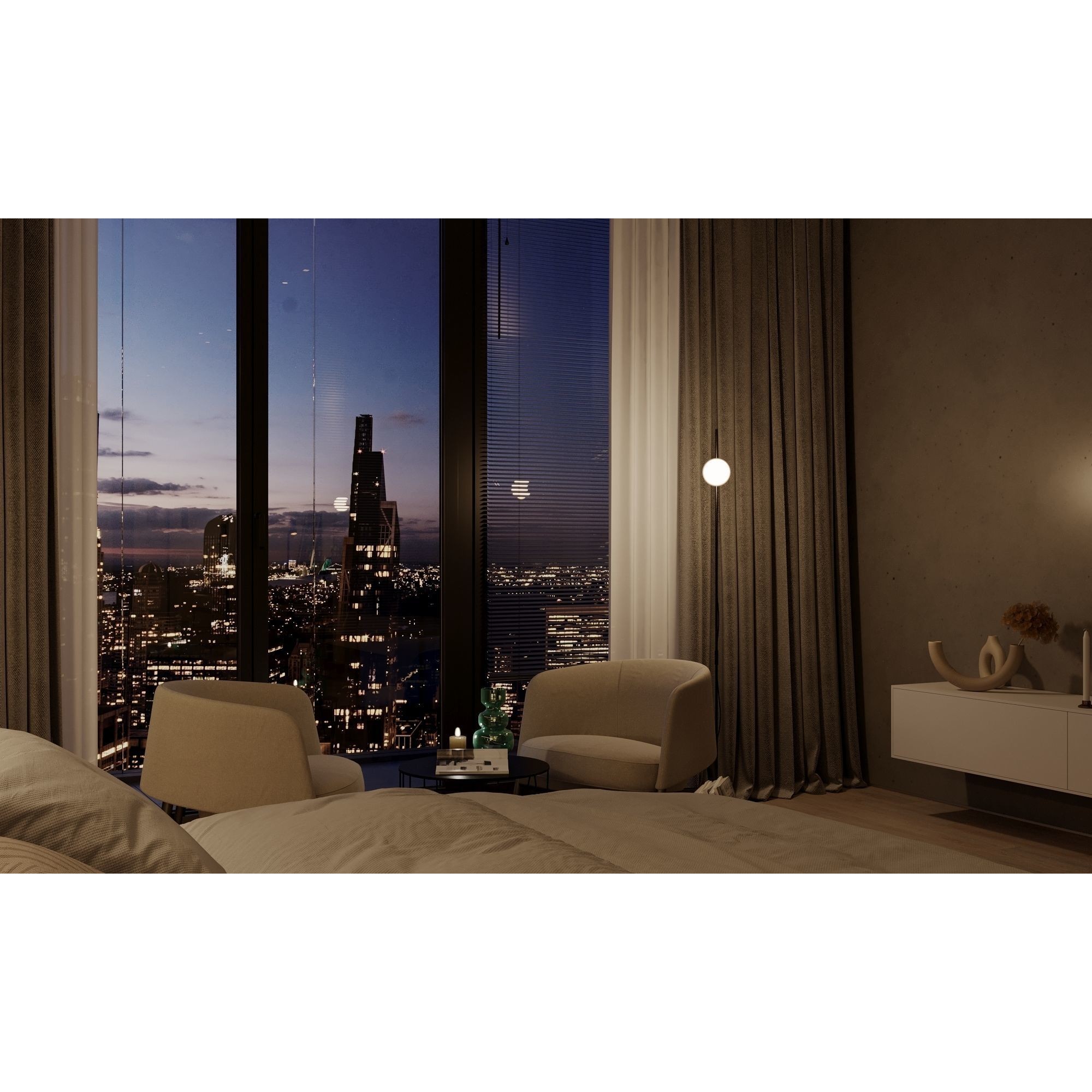 New York Apartment - Interior Scene 3D Model - View 12
