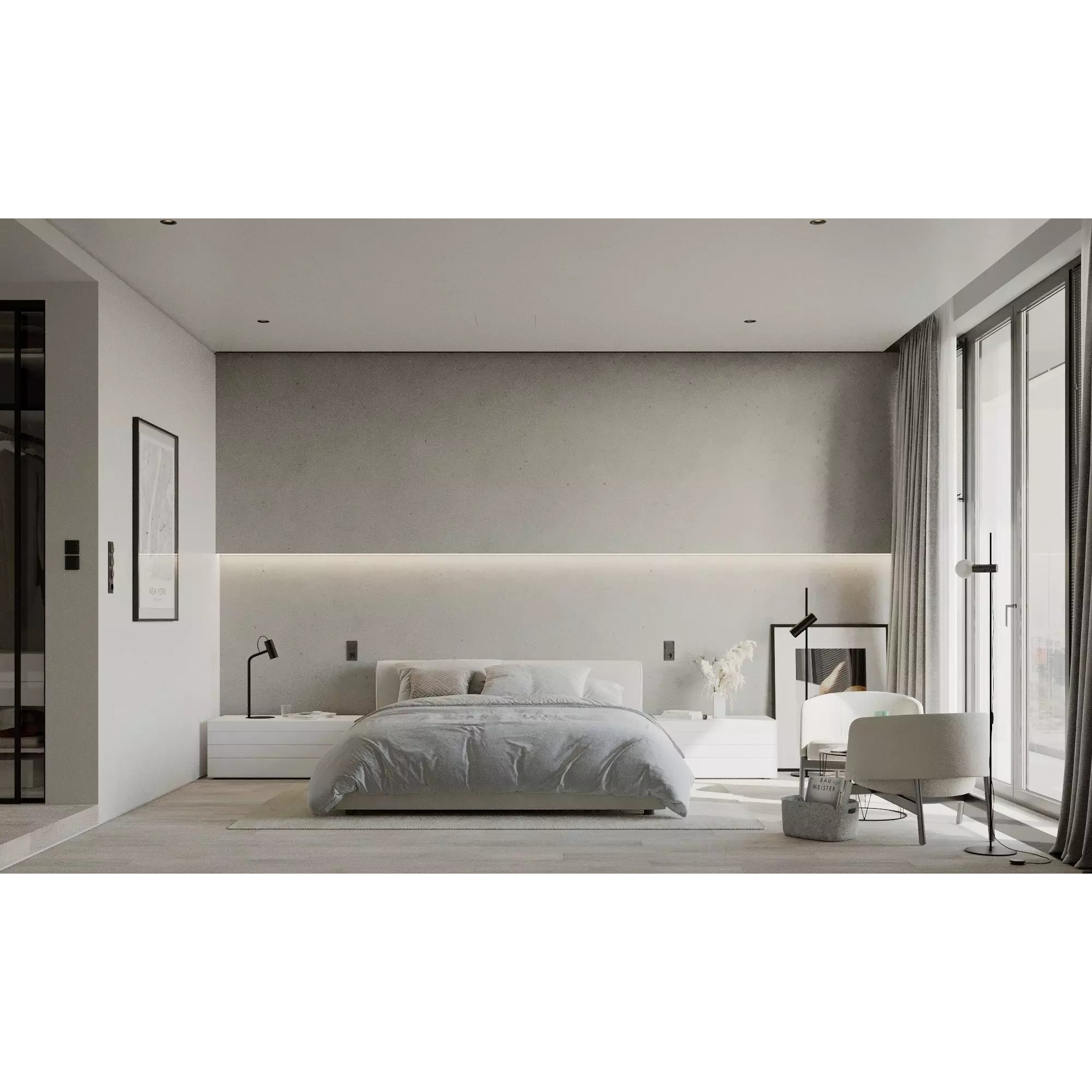 New York Apartment - Interior Scene 3D Model - View 2
