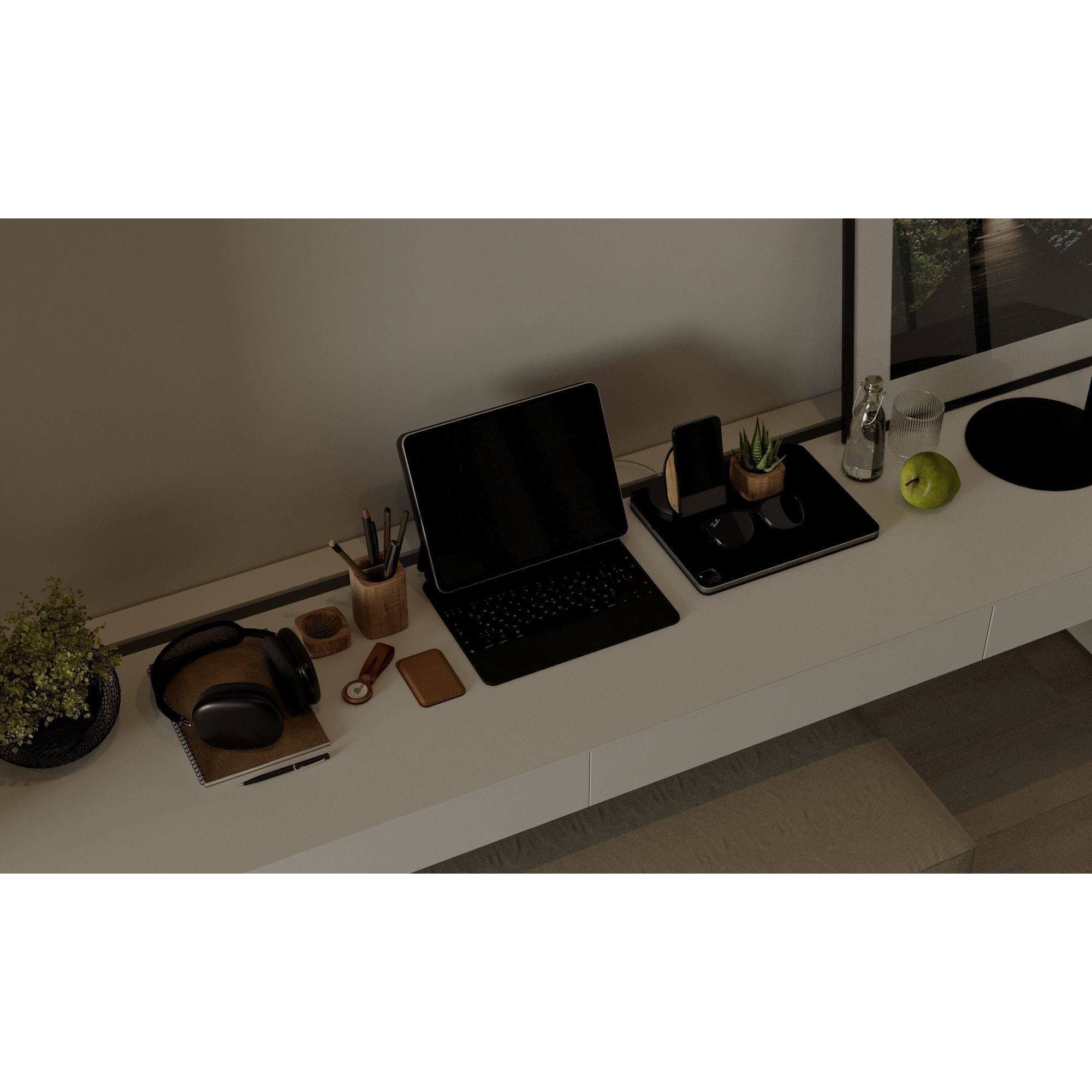 New York Apartment - Interior Scene 3D Model - View 27