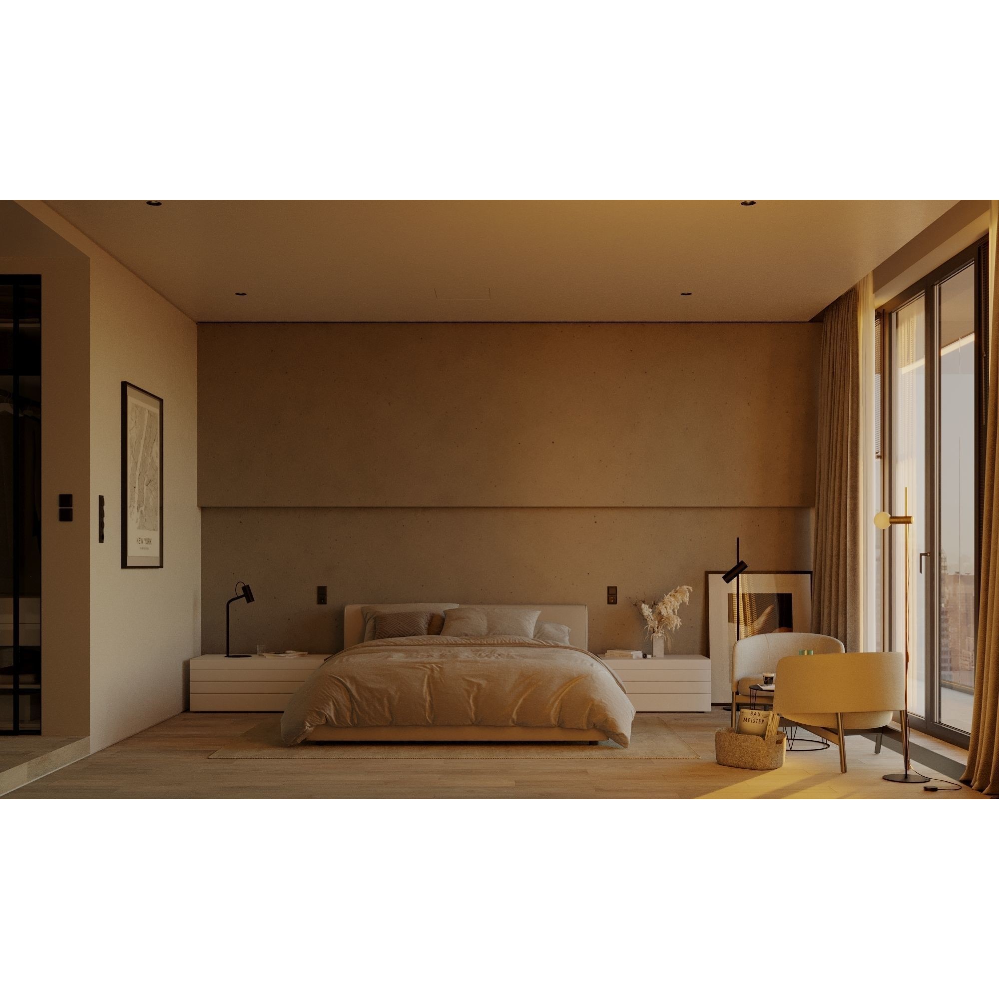 New York Apartment - Interior Scene 3D Model - View 7