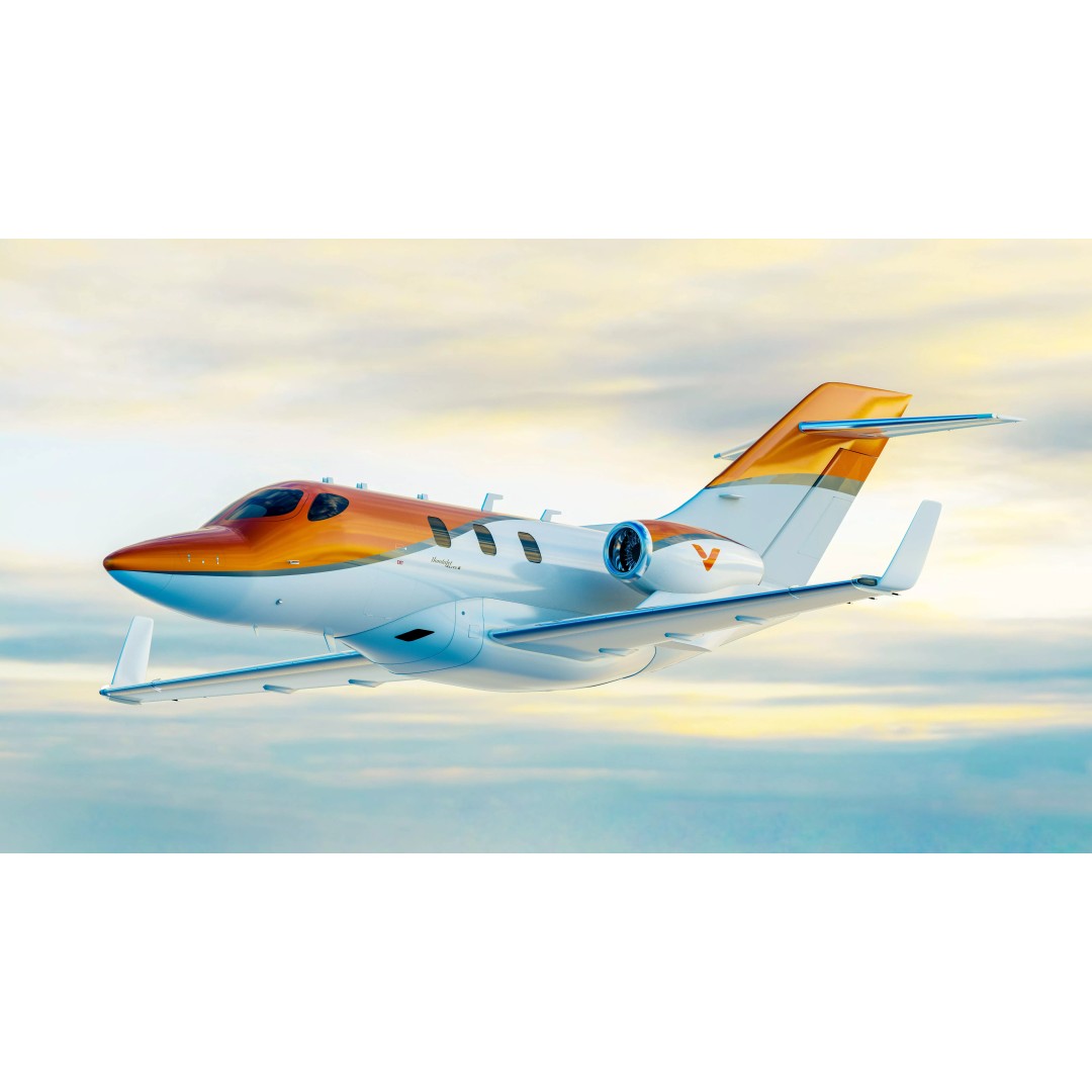 Honda Jet Elite II 3D Model – High Poly Rigged Aircraft, FBX, OBJ - View 2