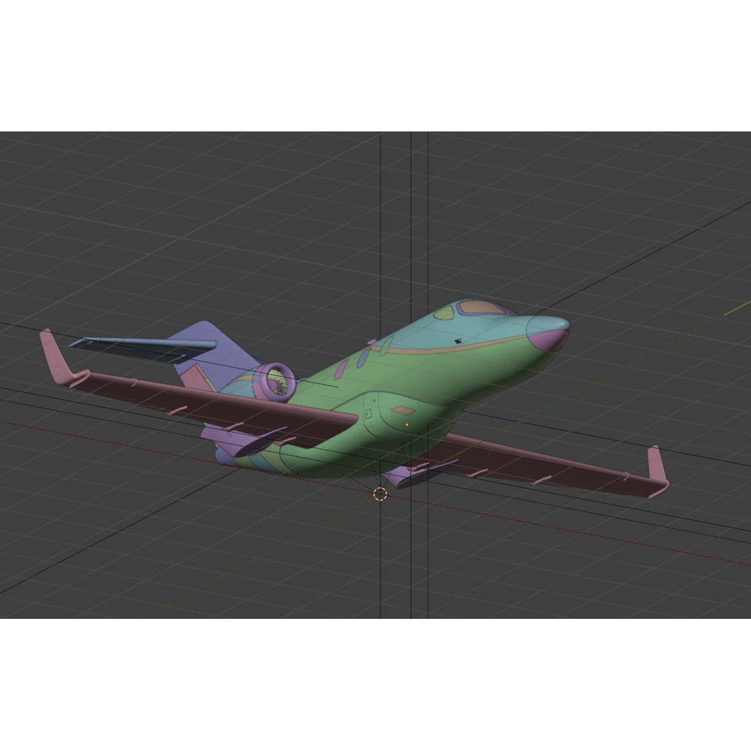 Honda Jet Elite II 3D Model – High Poly Rigged Aircraft, FBX, OBJ - View 4