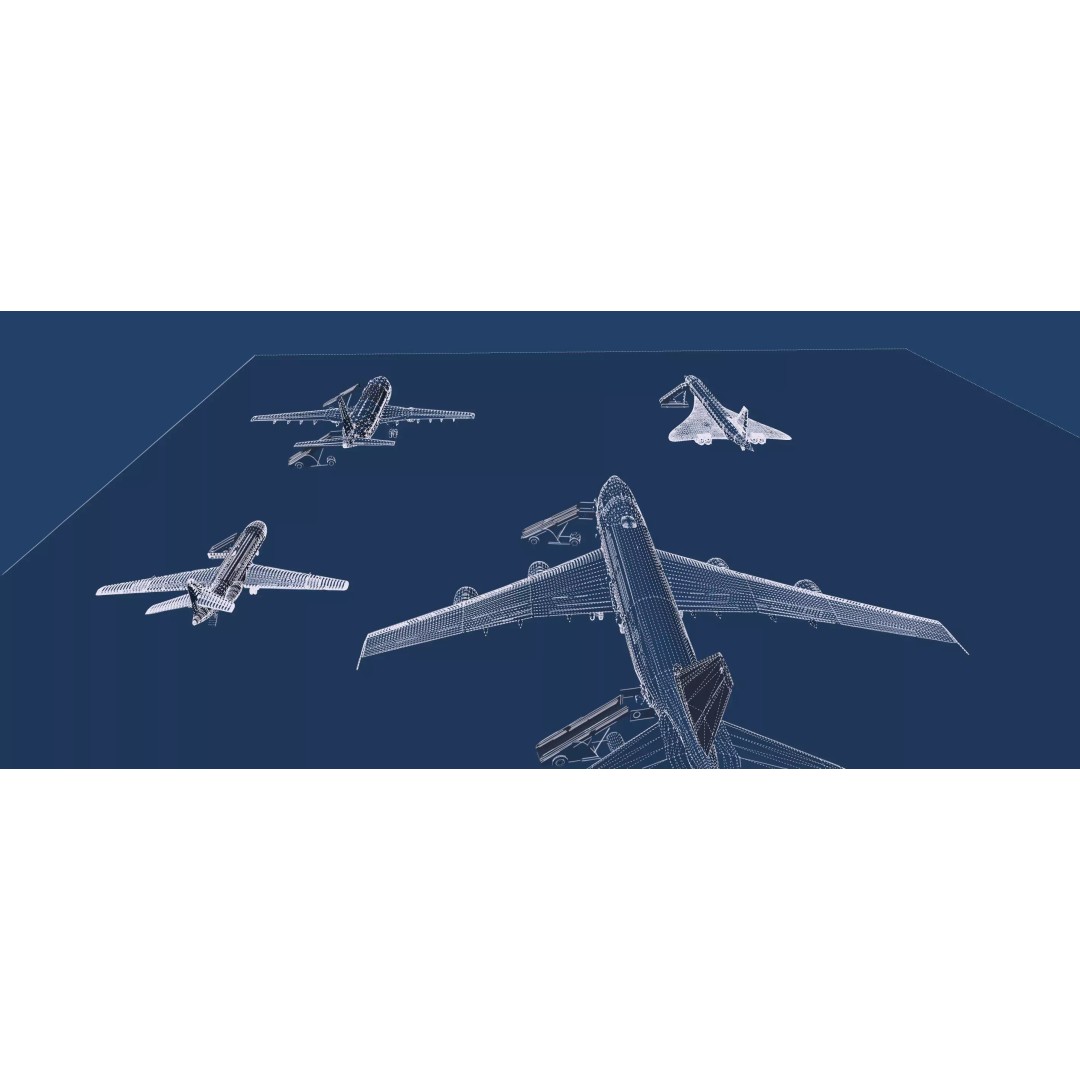 1970s Boeing 747-100 3D Model – Detailed Aircraft Interior & Exterior