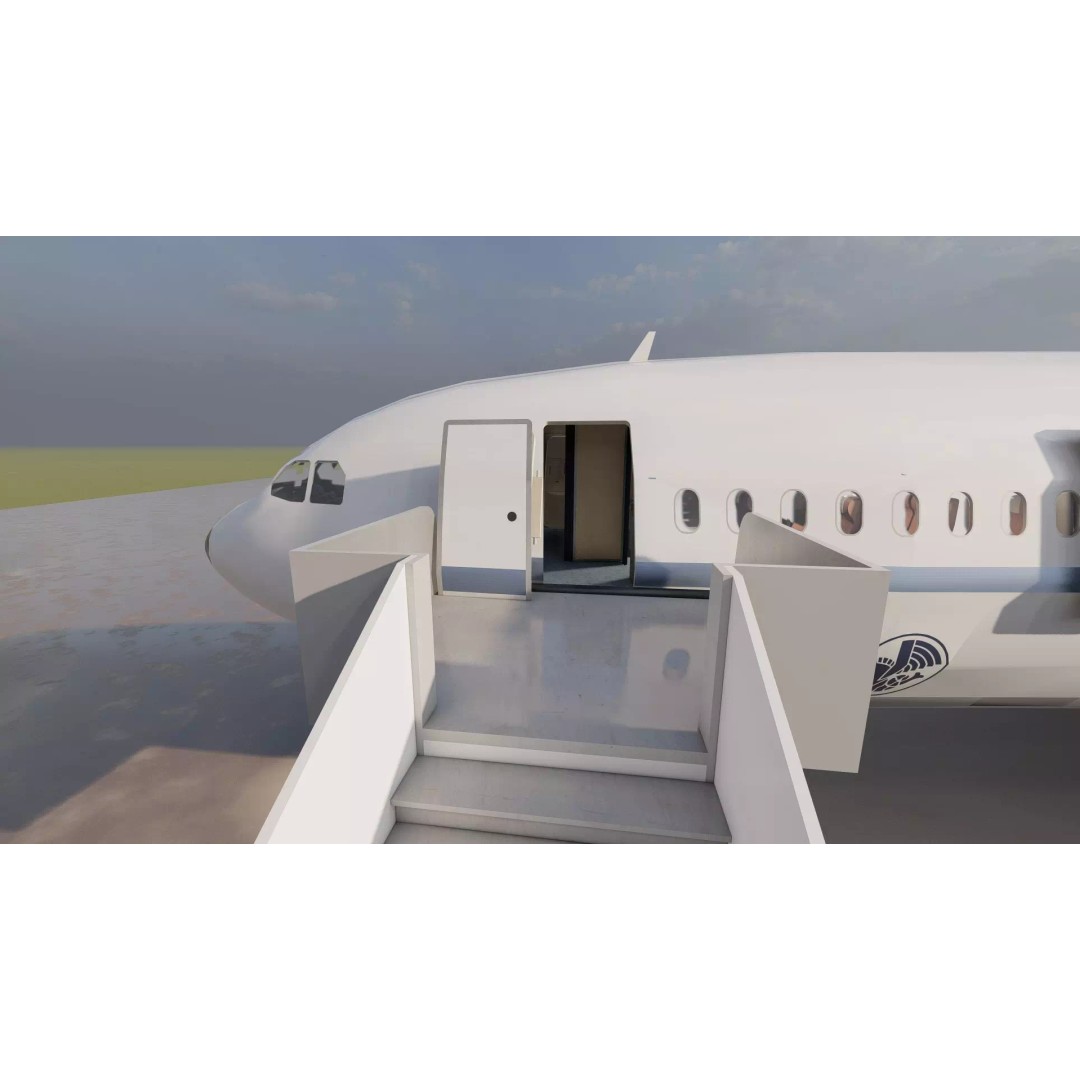 1970s Boeing 747-100 3D Model – Detailed Aircraft Interior & Exterior - View 15