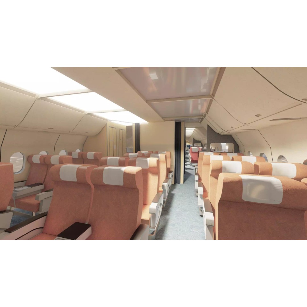 1970s Boeing 747-100 3D Model – Detailed Aircraft Interior & Exterior - View 17