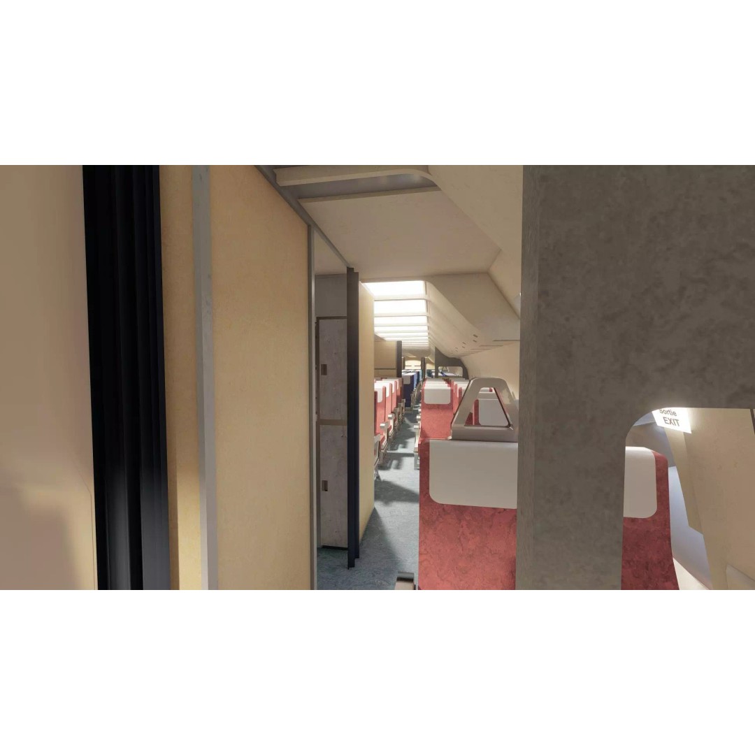 1970s Boeing 747-100 3D Model – Detailed Aircraft Interior & Exterior - View 18