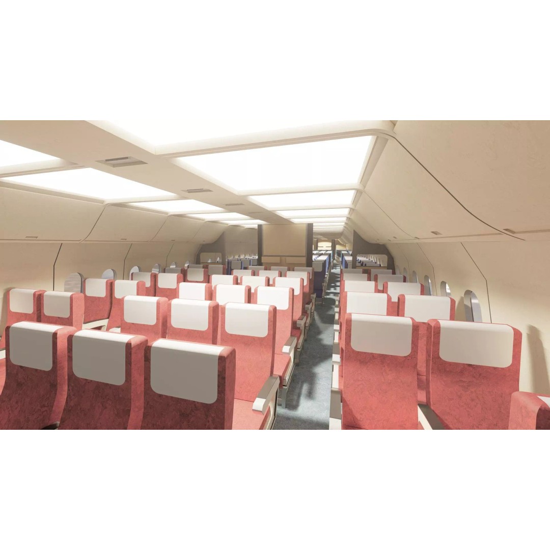 1970s Boeing 747-100 3D Model – Detailed Aircraft Interior & Exterior - View 19