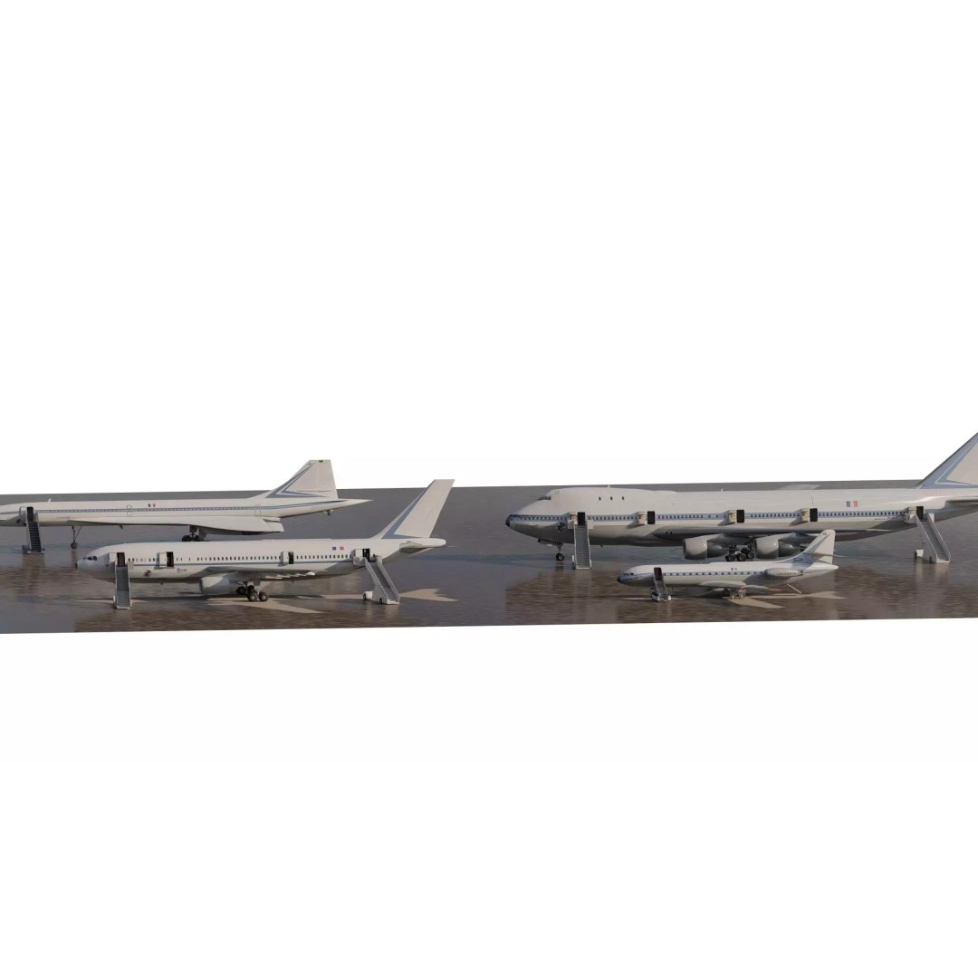 1970s Boeing 747-100 3D Model – Detailed Aircraft Interior & Exterior - View 2