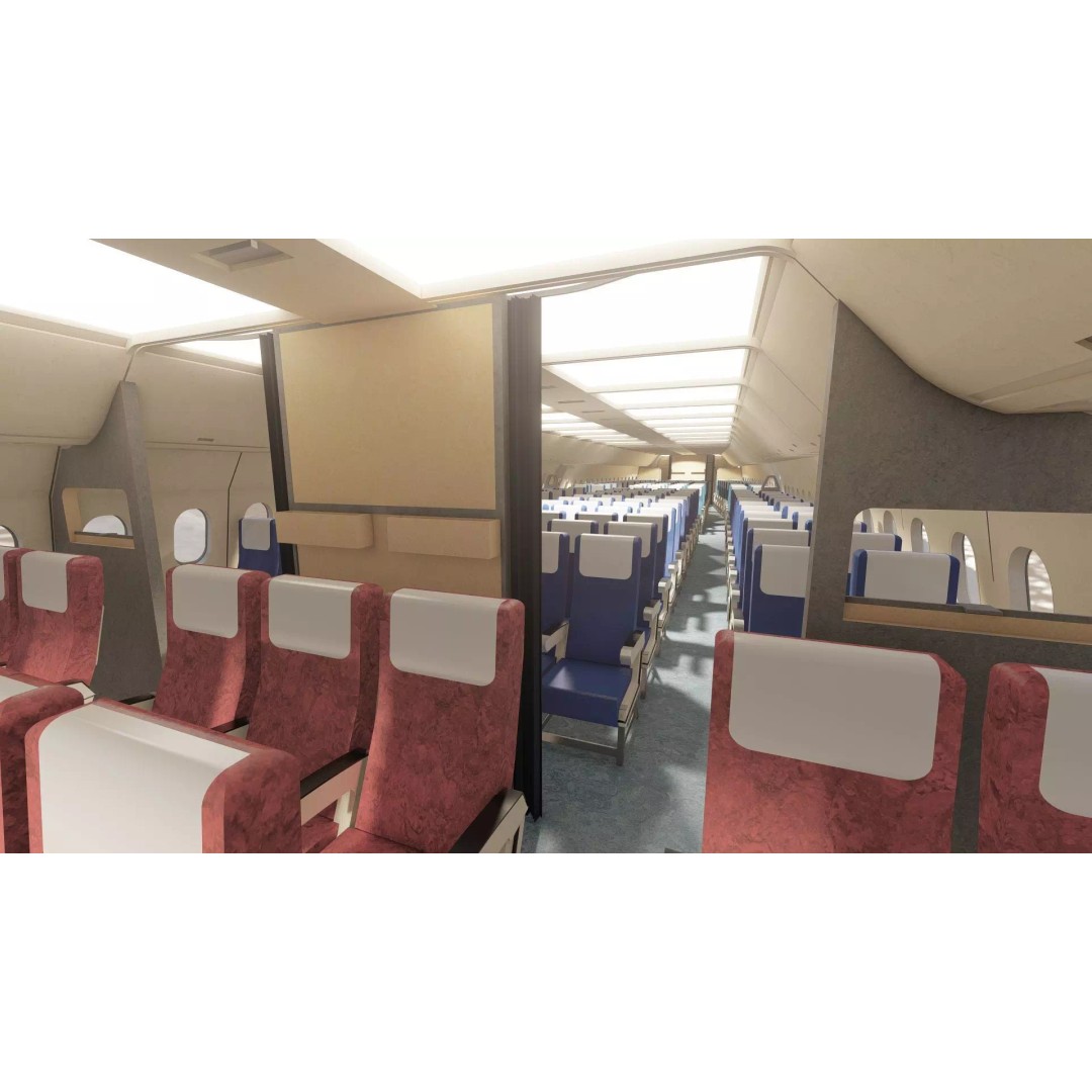 1970s Boeing 747-100 3D Model – Detailed Aircraft Interior & Exterior - View 20