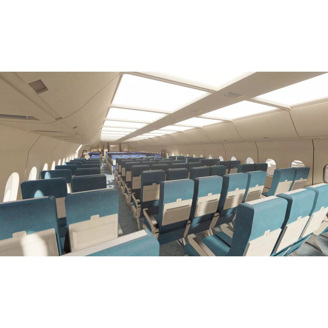 1970s Boeing 747-100 3D Model – Detailed Aircraft Interior & Exterior - View 23