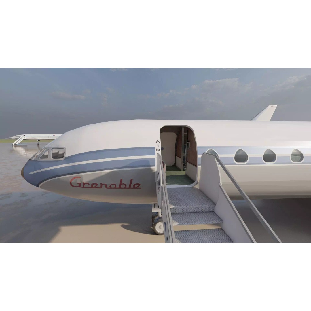 1970s Boeing 747-100 3D Model – Detailed Aircraft Interior & Exterior - View 26