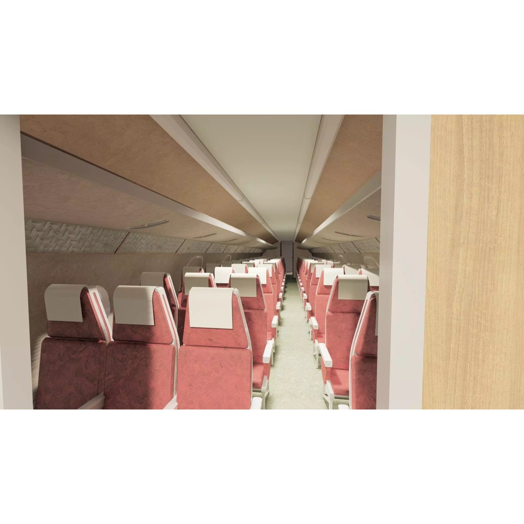 1970s Boeing 747-100 3D Model – Detailed Aircraft Interior & Exterior - View 29