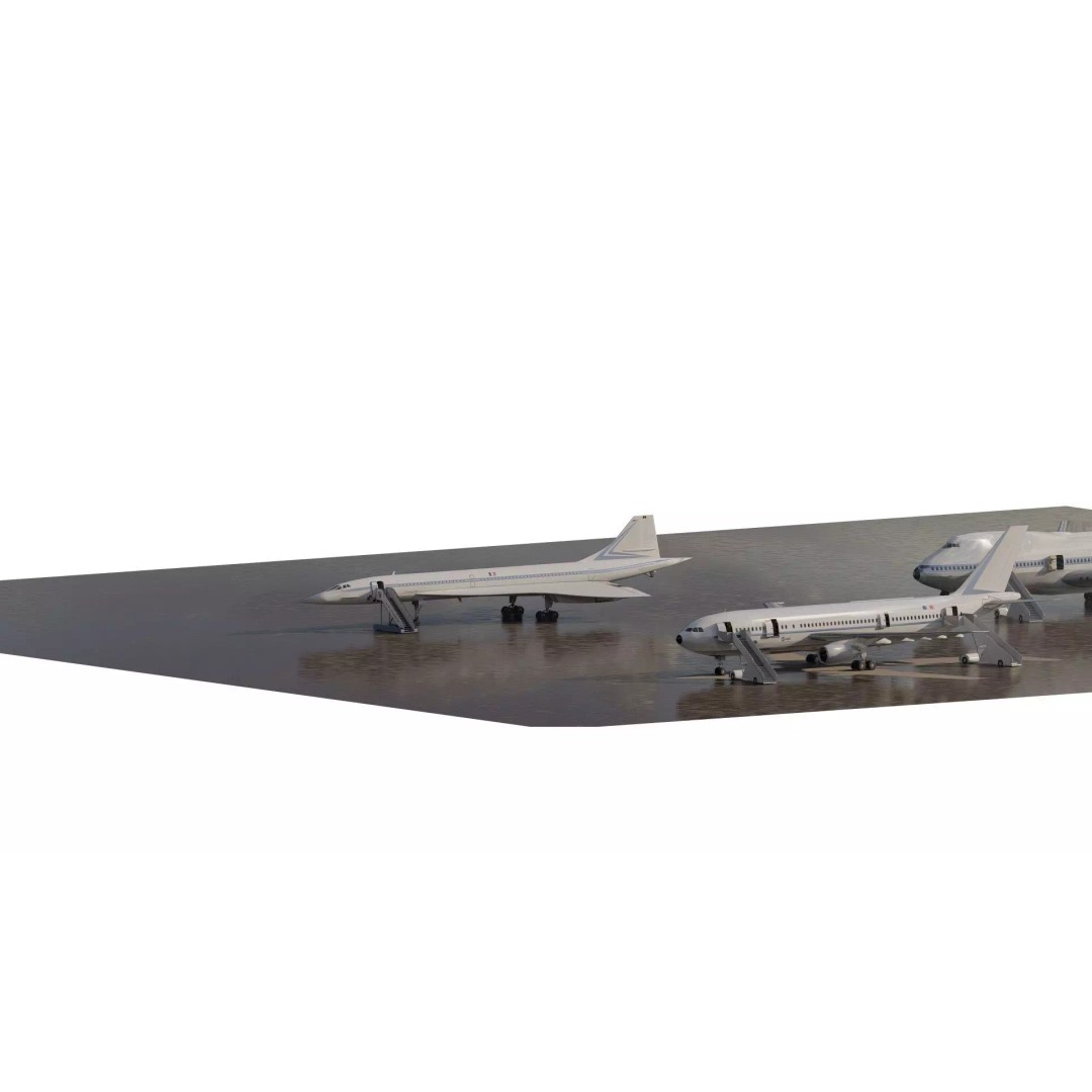 1970s Boeing 747-100 3D Model – Detailed Aircraft Interior & Exterior - View 3