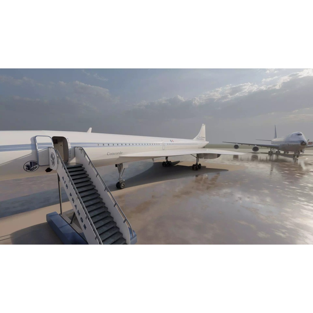 1970s Boeing 747-100 3D Model – Detailed Aircraft Interior & Exterior - View 30