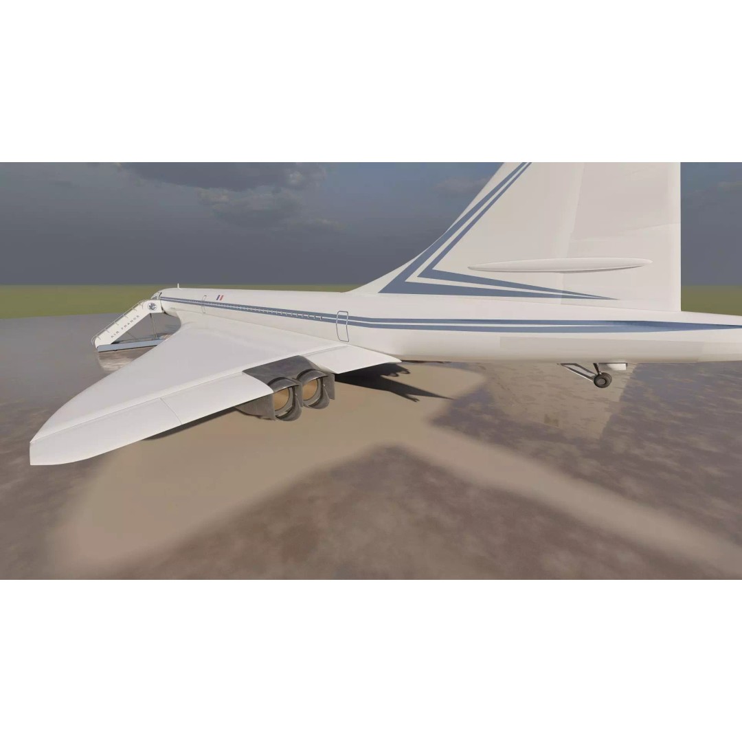 1970s Boeing 747-100 3D Model – Detailed Aircraft Interior & Exterior - View 32