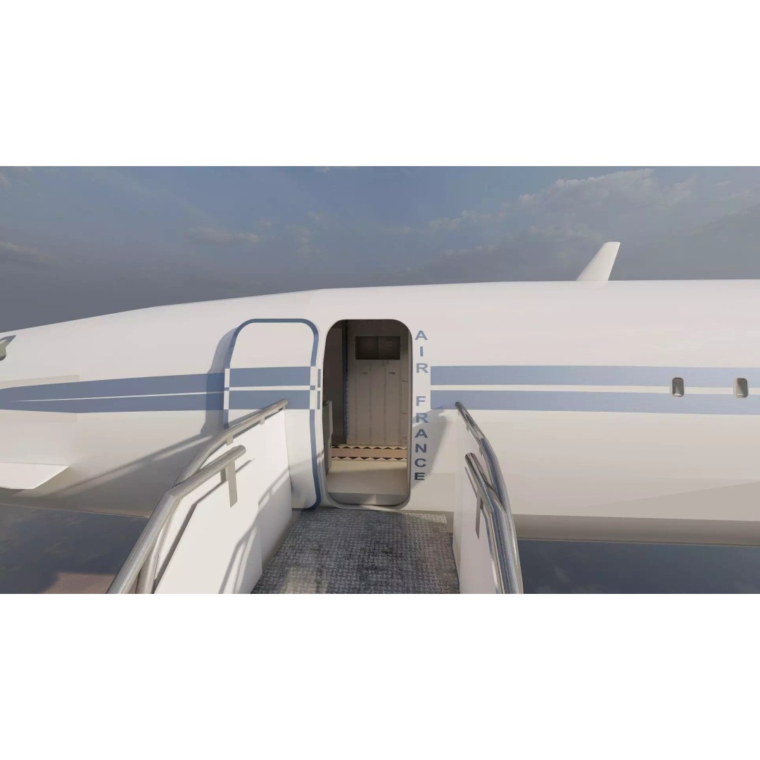 1970s Boeing 747-100 3D Model – Detailed Aircraft Interior & Exterior - View 33