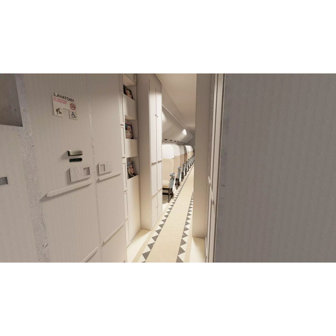 1970s Boeing 747-100 3D Model – Detailed Aircraft Interior & Exterior - View 34