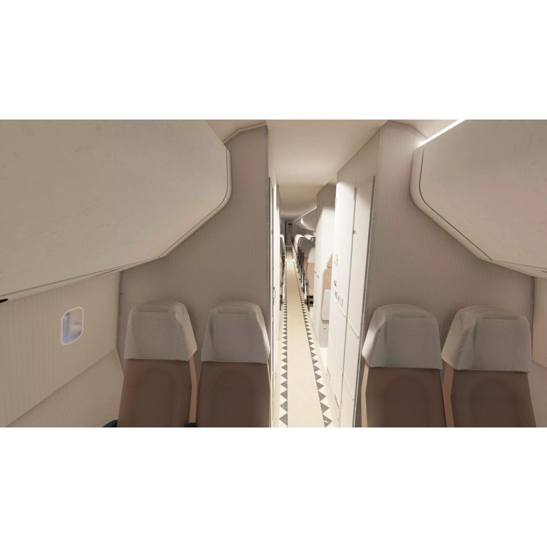 1970s Boeing 747-100 3D Model – Detailed Aircraft Interior & Exterior - View 36
