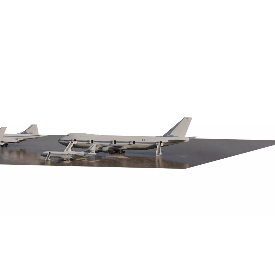 1970s Boeing 747-100 3D Model – Detailed Aircraft Interior & Exterior - View 4