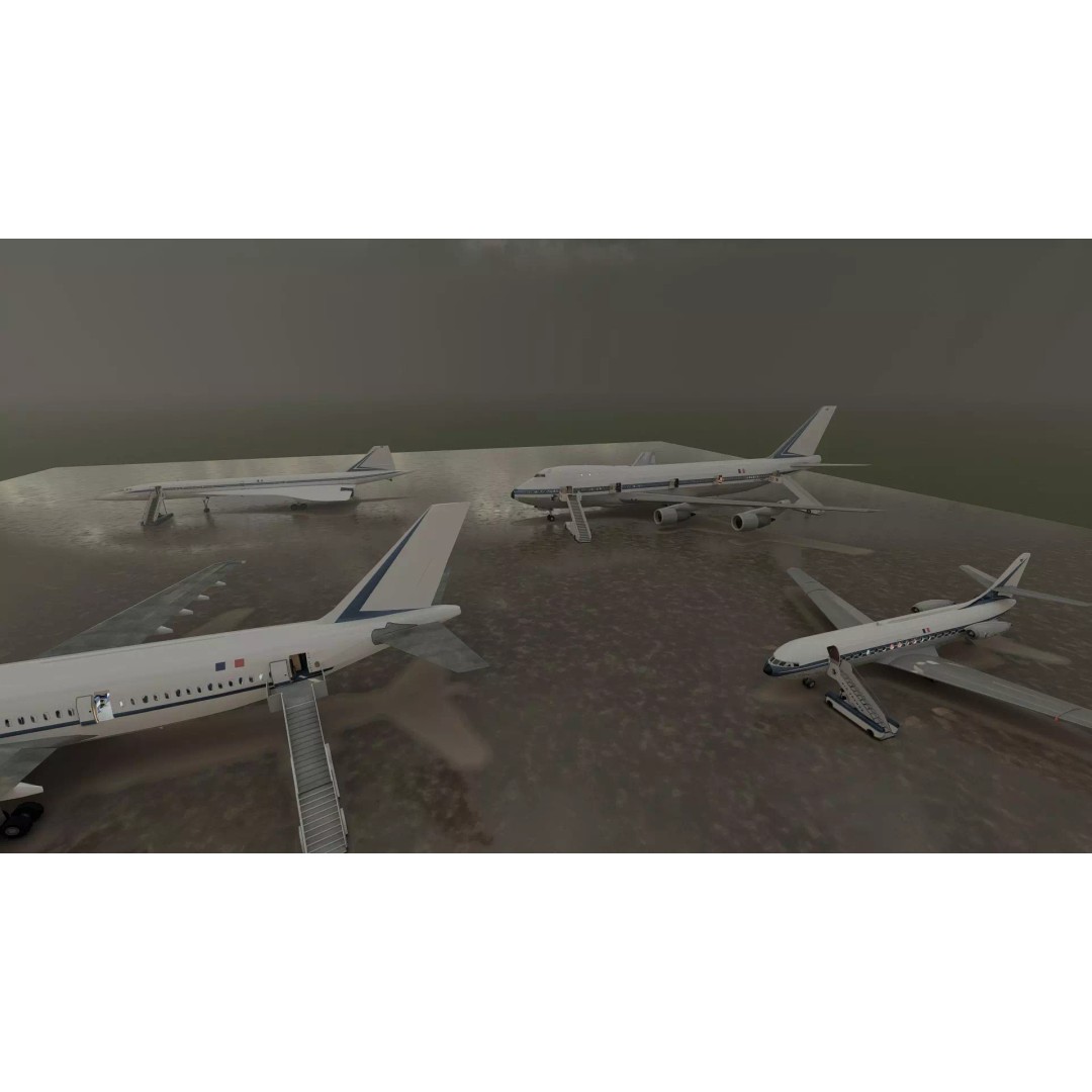 1970s Boeing 747-100 3D Model – Detailed Aircraft Interior & Exterior - View 44