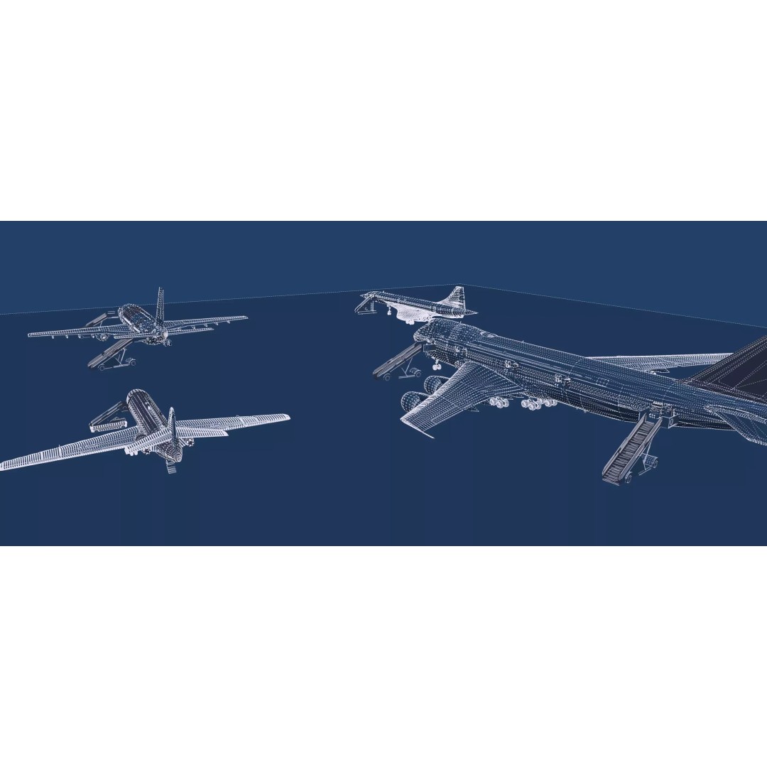 1970s Boeing 747-100 3D Model – Detailed Aircraft Interior & Exterior - View 51
