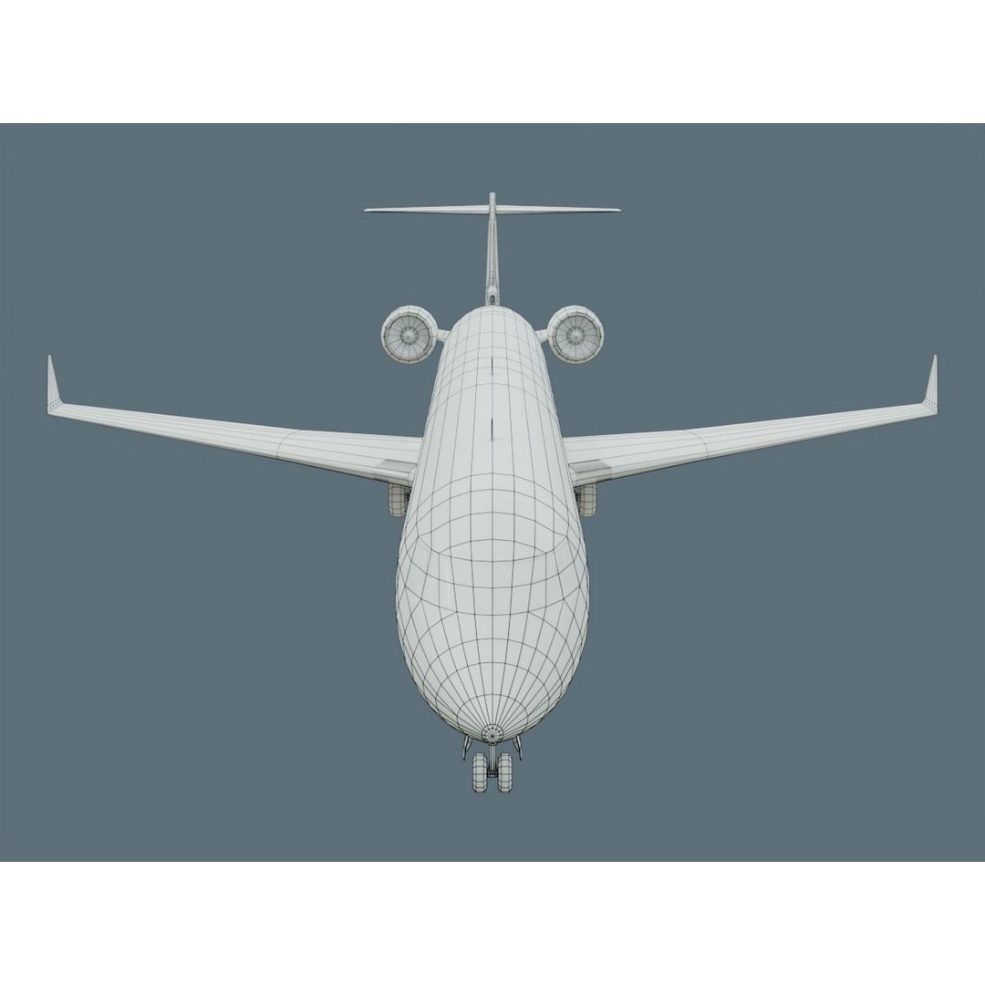 CRJ700 3D Model – Low Poly Aircraft with PBR Textures, FBX - View 29