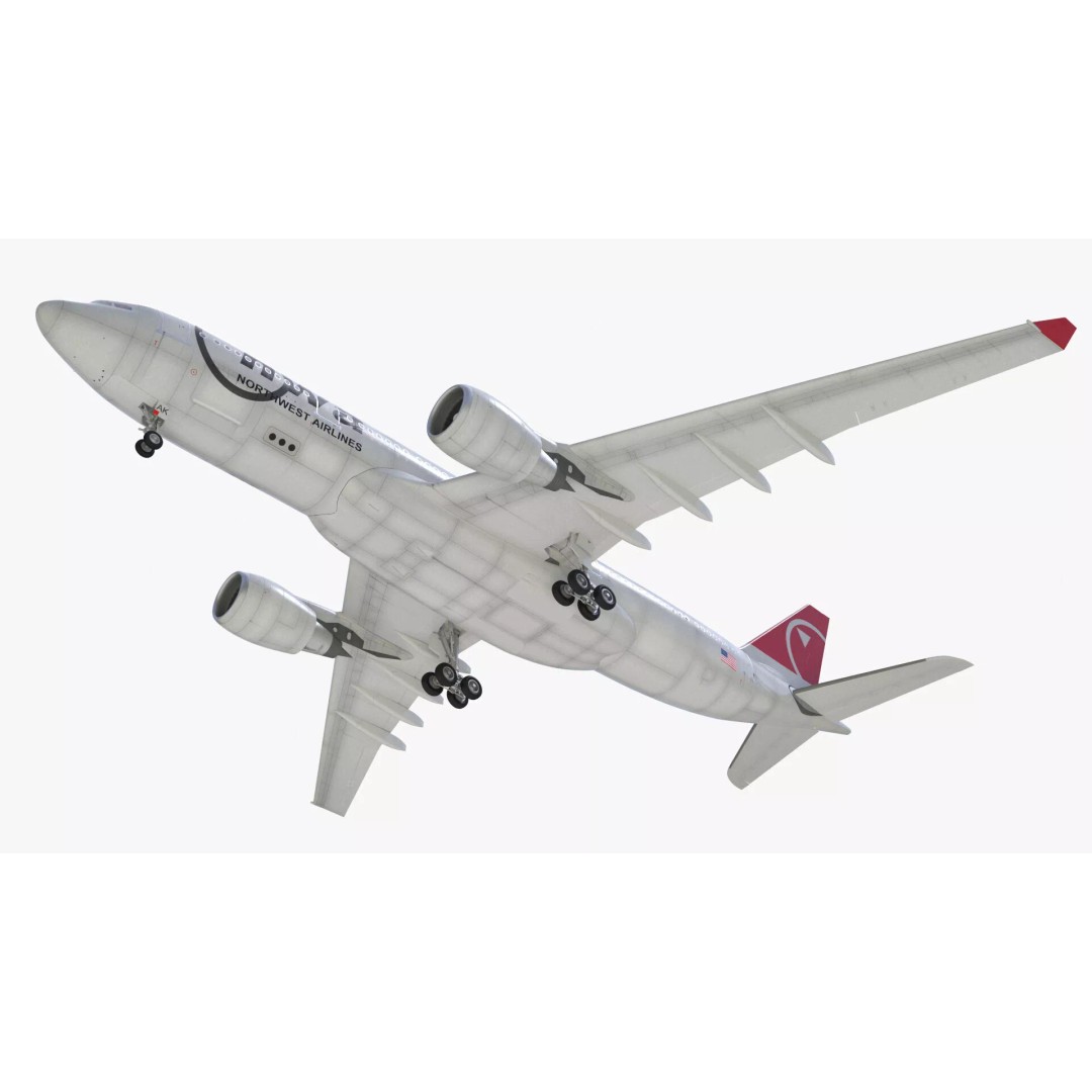 Airbus A330-300 3D Model – Commercial Airliner PBR Asset, FBX - View 11