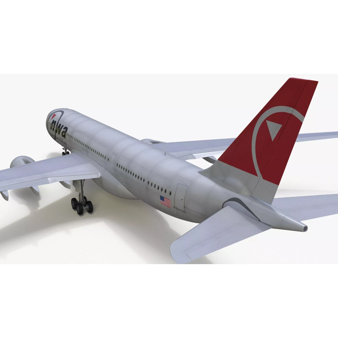 Airbus A330-300 3D Model – Commercial Airliner PBR Asset, FBX - View 12