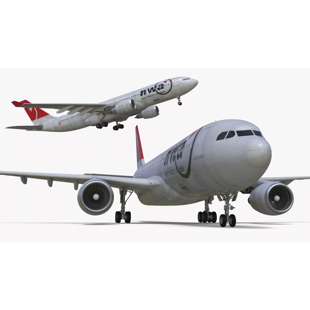 Airbus A330-300 3D Model – Commercial Airliner PBR Asset, FBX - View 17