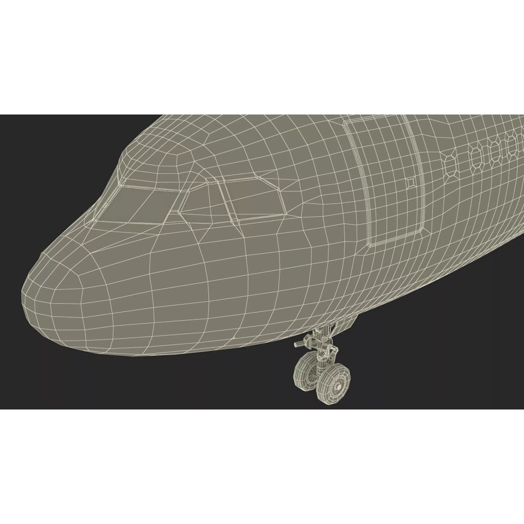 Airbus A330-300 3D Model – Commercial Airliner PBR Asset, FBX - View 32
