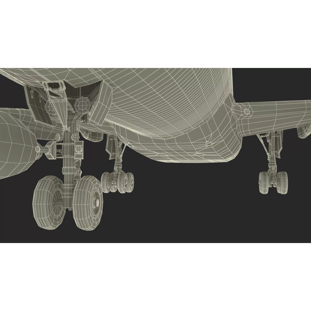 Airbus A330-300 3D Model – Commercial Airliner PBR Asset, FBX - View 33