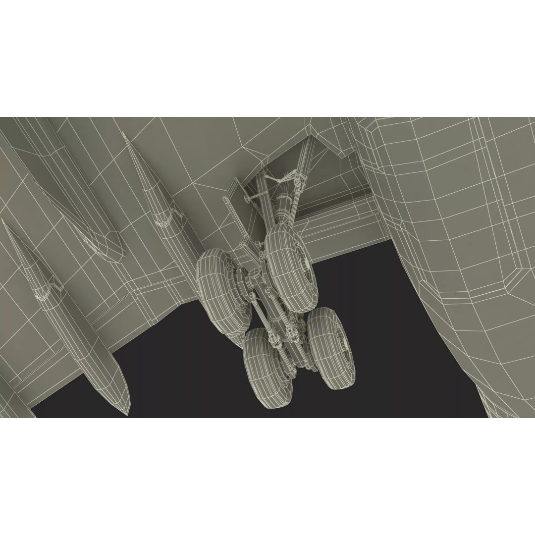 Airbus A330-300 3D Model – Commercial Airliner PBR Asset, FBX - View 34