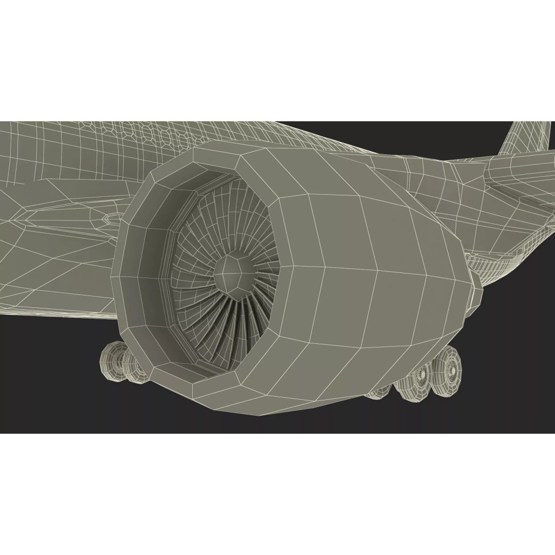 Airbus A330-300 3D Model – Commercial Airliner PBR Asset, FBX - View 35