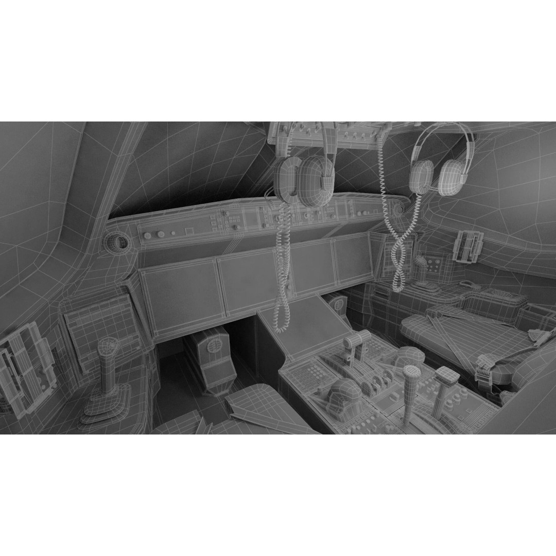 Airbus A220 300 3D Model – Detailed Cabin Rigged, PBR Textures